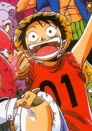 Luffy smiling and waving :0
