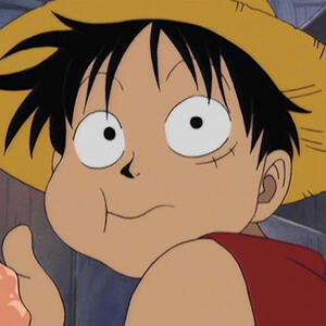 Luffy eating